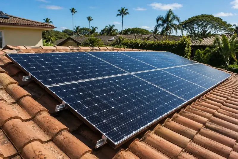 Installation de panneaux solaires à la Roque-Gageac